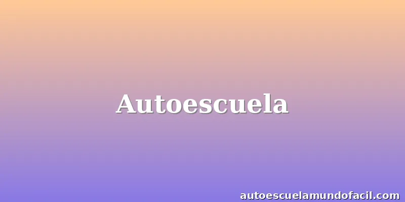 Autoescuela