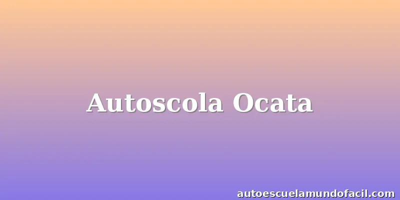 Autoscola Ocata
