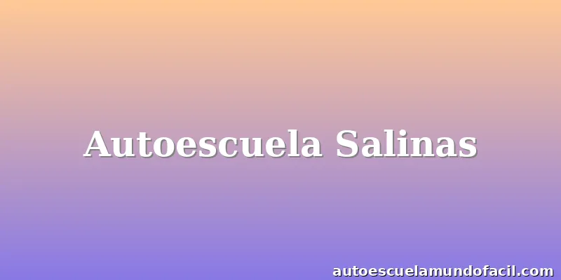 Autoescuela Salinas