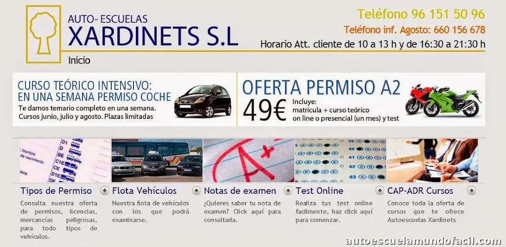 Pistas | Autoescuela en Valencia | Xardinets Aldaia