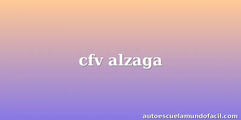 cfv alzaga
