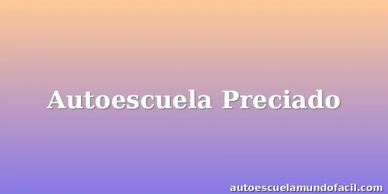 Autoescuela Preciado