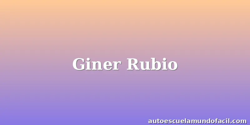 Giner Rubio