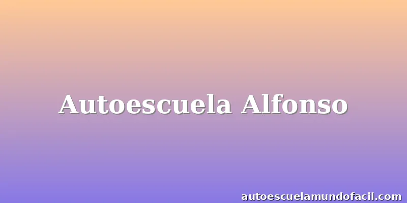 Autoescuela Alfonso