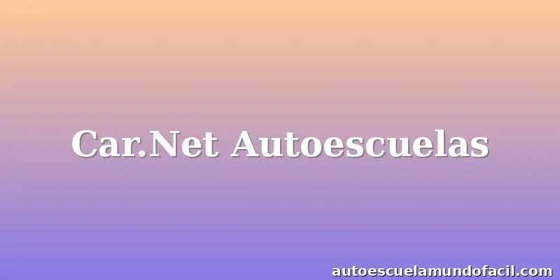 Car.Net Autoescuelas