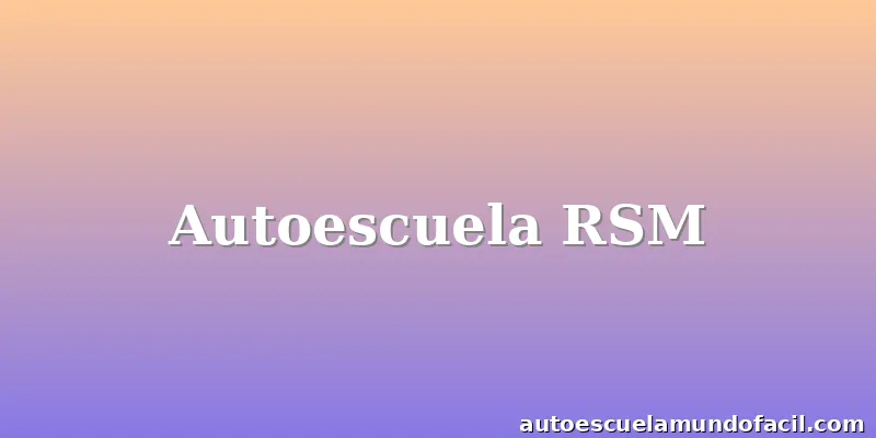 Autoescuela RSM