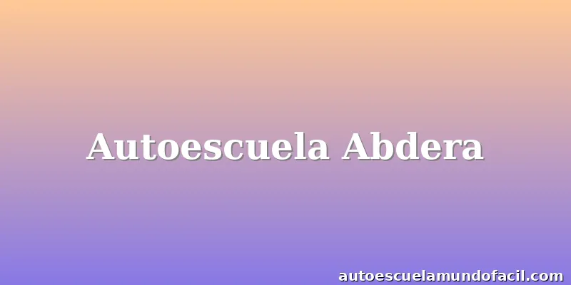 Autoescuela Abdera