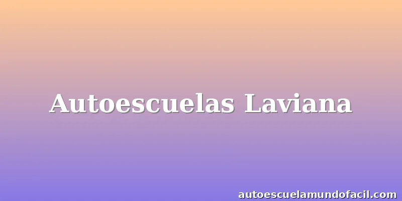 Autoescuelas Laviana